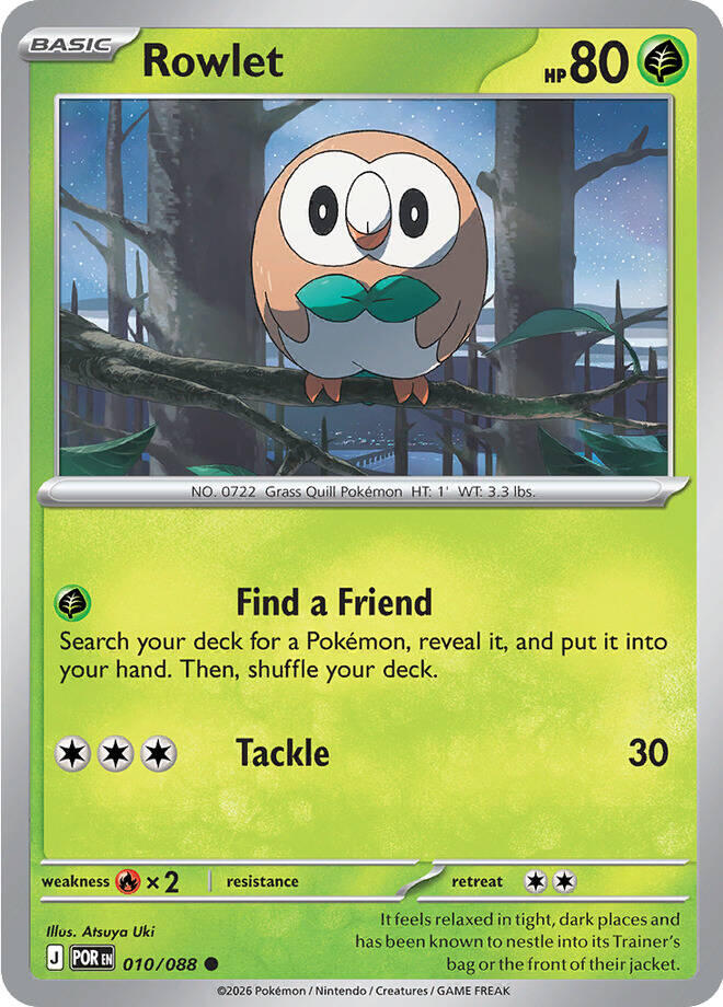 Rowlet (010/088) [Mega Evolution: Perfect Order] Pokémon
