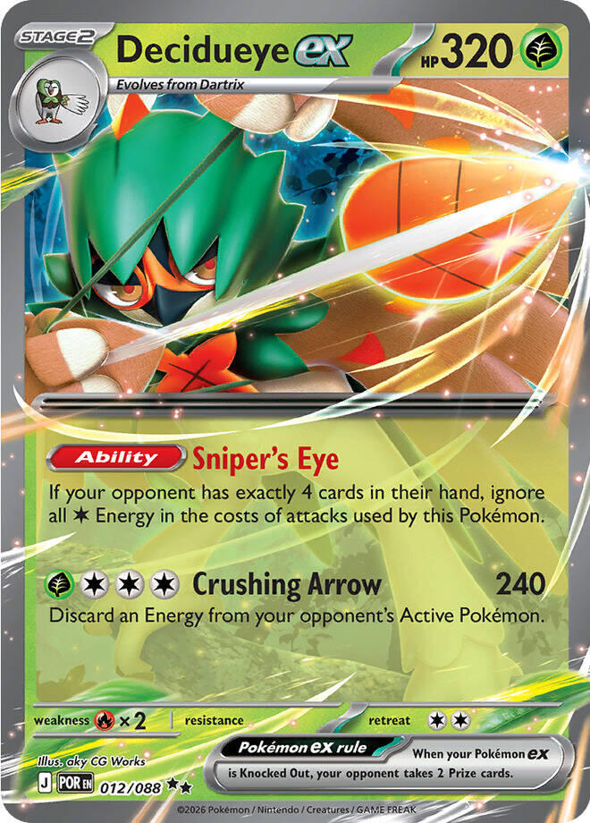 Decidueye ex (012/088) [Mega Evolution: Perfect Order] Pokémon