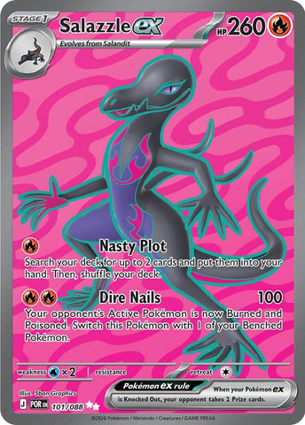 Salazzle ex (101/088) [Mega Evolution: Perfect Order] Pokémon