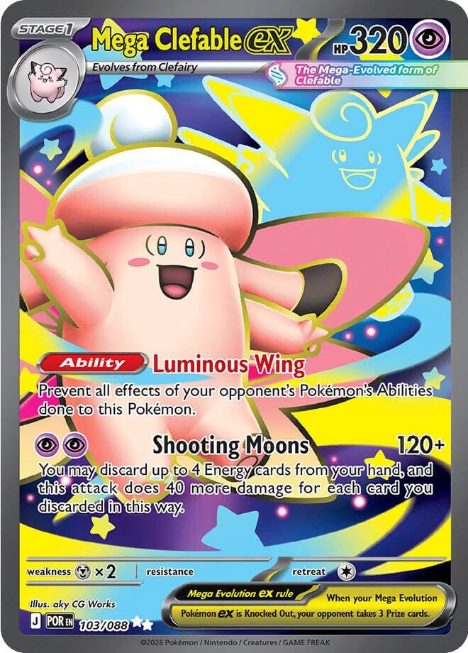 Mega Clefable ex (103/088) [Mega Evolution: Perfect Order] Pokémon