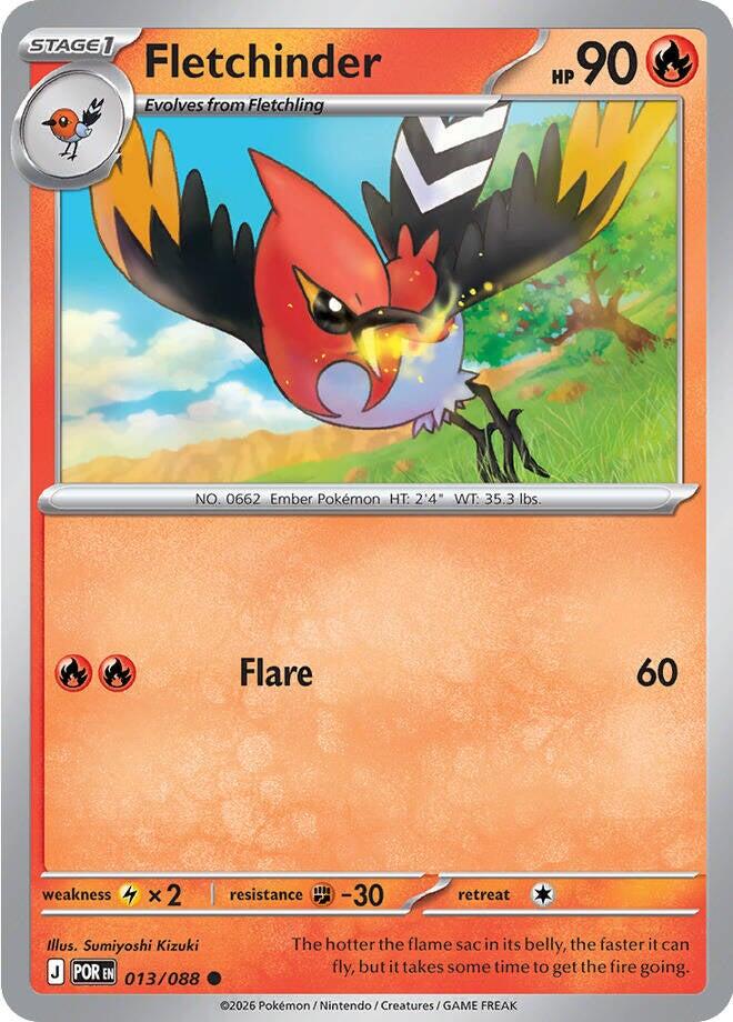Fletchinder (013/088) [Mega Evolution: Perfect Order] Pokémon