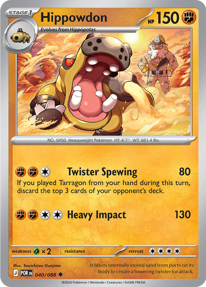 Hippowdon (040/088) [Mega Evolution: Perfect Order] Pokémon