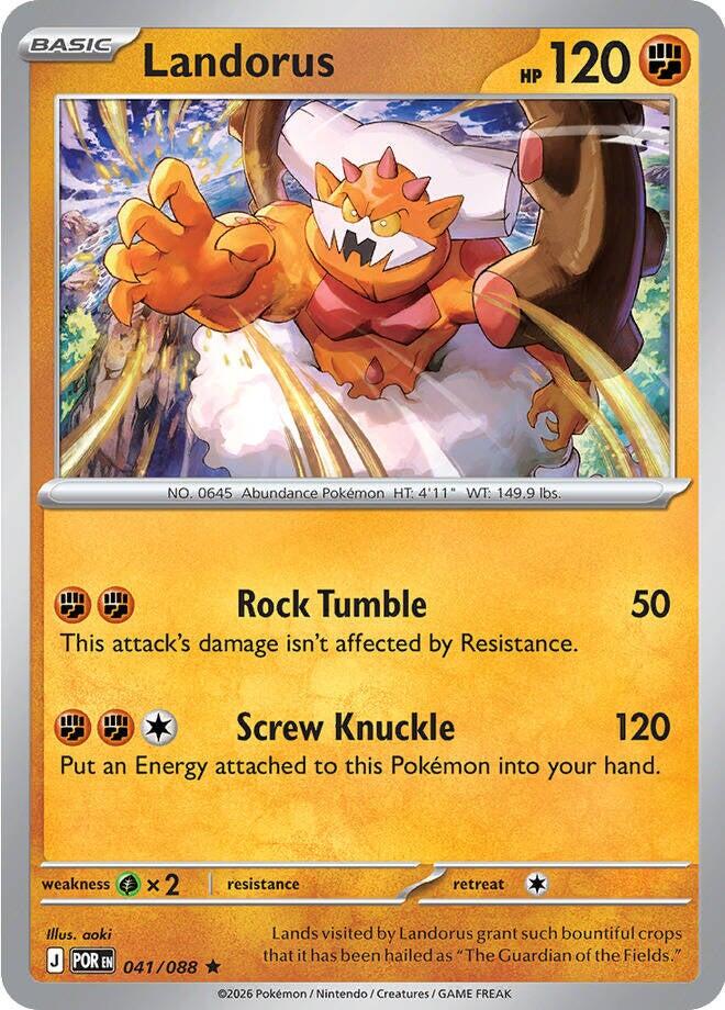 Landorus (041/088) (Deck Exclusive) [Mega Evolution: Perfect Order] Pokémon