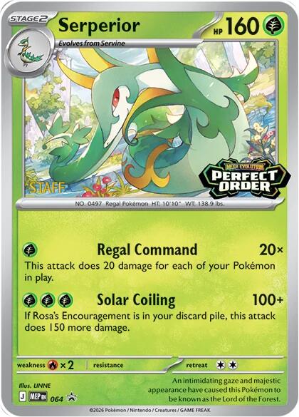 Serperior (064) [Staff] [Mega Evolution Promo] Pokémon