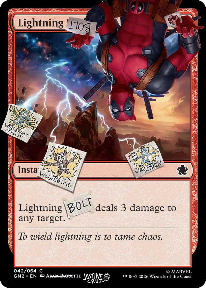 Lightning Bolt (042) [Secret Lair Drop Series] Magic: The Gathering