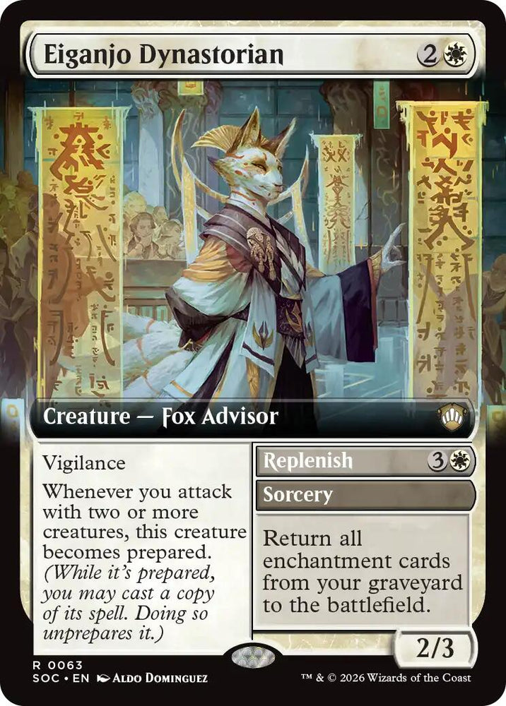 Eiganjo Dynastorian (Extended Art) [Secrets of Strixhaven Commander] Magic: The Gathering