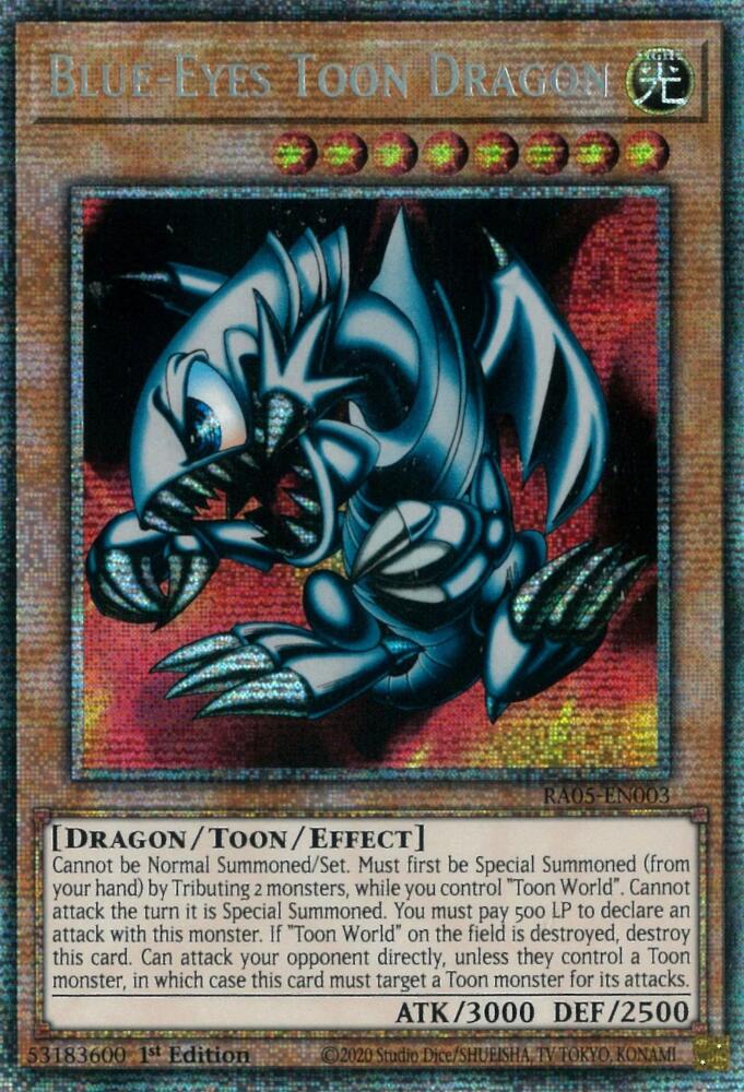 Blue-Eyes Toon Dragon [RA05-EN003] Super Rare Yu-Gi-Oh!