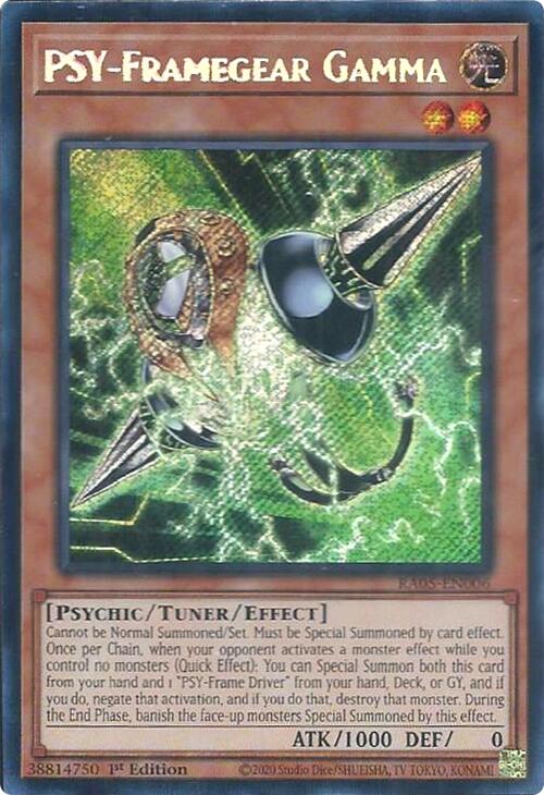PSY-Framegear Gamma (Secret Rare) [RA05-EN006] Secret Rare Yu-Gi-Oh!