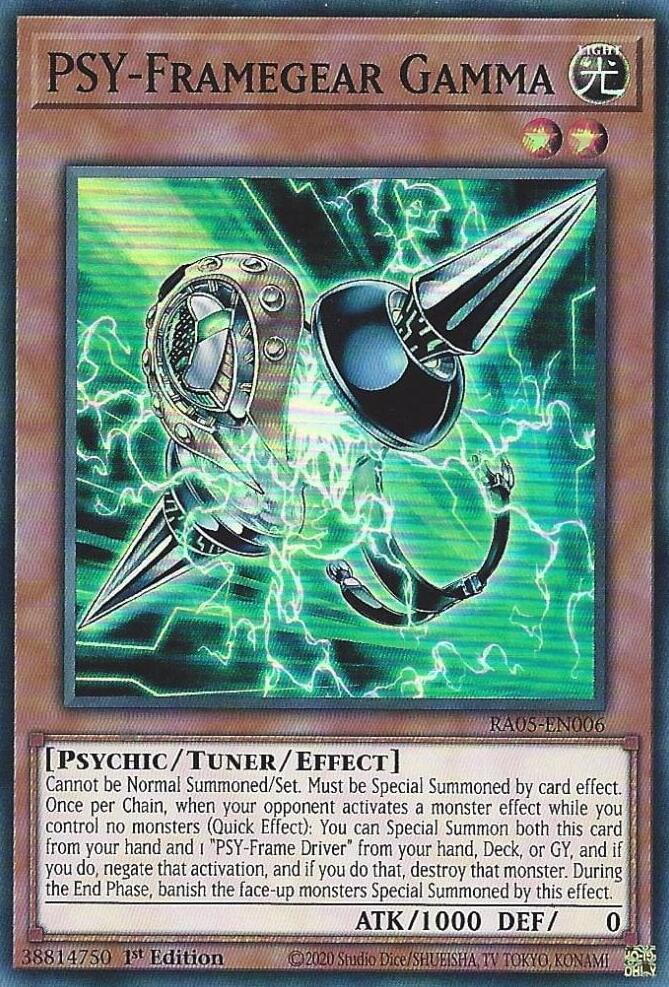 PSY-Framegear Gamma [RA05-EN006] Super Rare Yu-Gi-Oh!