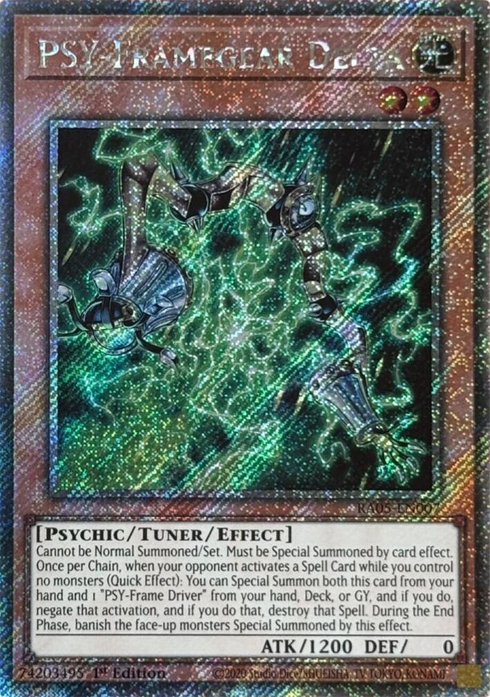 PSY-Framegear Delta (Platinum Secret Rare) [RA05-EN007] Platinum Secret Rare Yu-Gi-Oh!