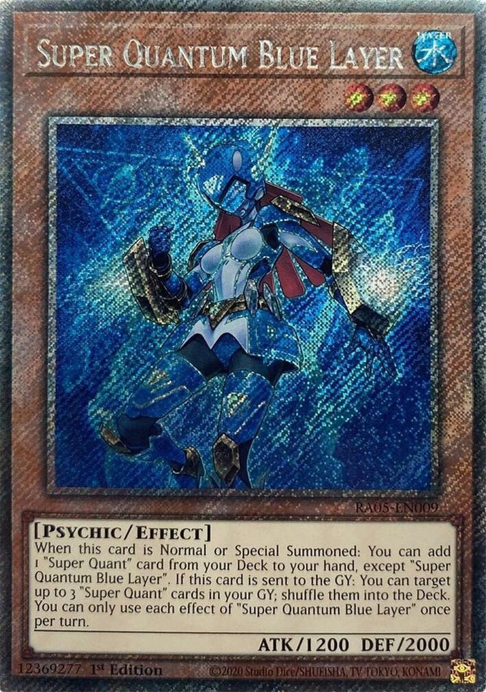 Super Quantum Blue Layer (Platinum Secret Rare) [RA05-EN009] Platinum Secret Rare Yu-Gi-Oh!