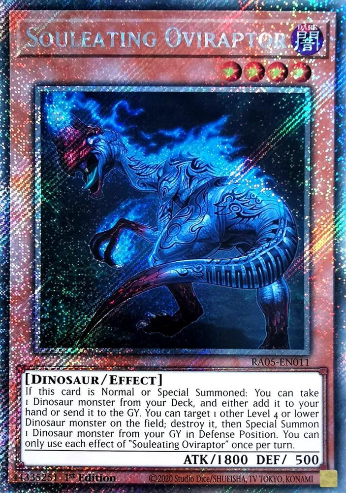 Souleating Oviraptor (Platinum Secret Rare) [RA05-EN011] Platinum Secret Rare Yu-Gi-Oh!