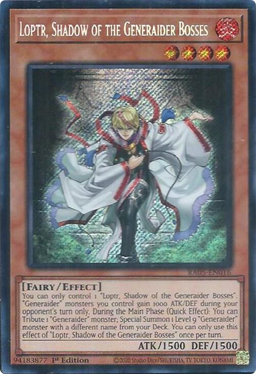 Loptr, Shadow of the Generaider Bosses (Secret Rare) [RA05-EN016] Secret Rare Yu-Gi-Oh!