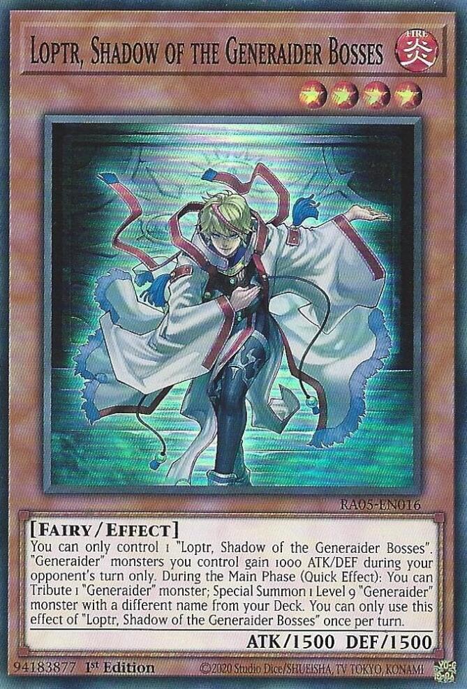 Loptr, Shadow of the Generaider Bosses [RA05-EN016] Super Rare Yu-Gi-Oh!