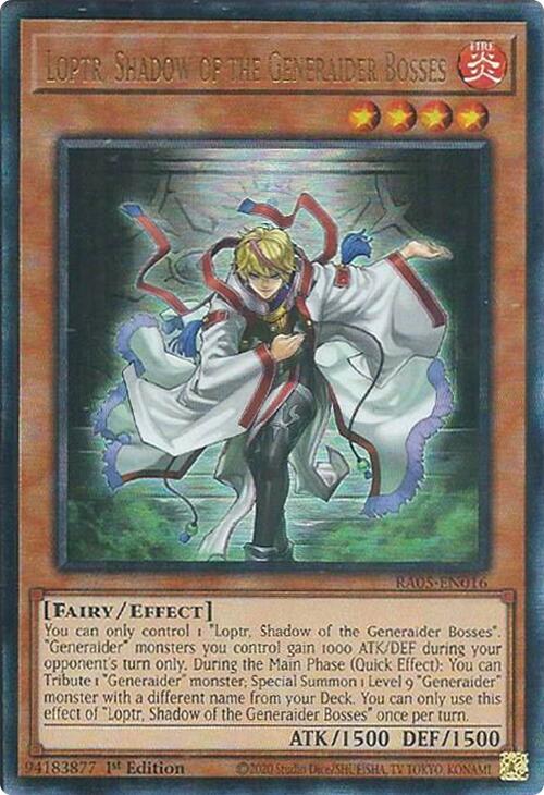 Loptr, Shadow of the Generaider Bosses (Ultimate Rare) [RA05-EN016] Ultimate Rare Yu-Gi-Oh!