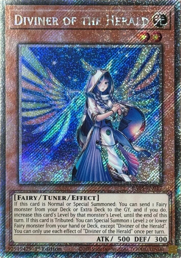 Diviner of the Herald (Platinum Secret Rare) [RA05-EN017] Platinum Secret Rare Yu-Gi-Oh!