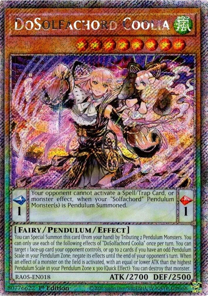 DoSolfachord Coolia (Platinum Secret Rare) [RA05-EN018] Platinum Secret Rare Yu-Gi-Oh!
