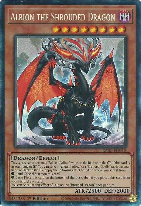 Albion the Shrouded Dragon (Collector's Rare) [RA05-EN019] Collector's Rare Yu-Gi-Oh!