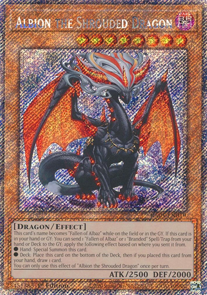 Albion the Shrouded Dragon (Platinum Secret Rare) [RA05-EN019] Platinum Secret Rare Yu-Gi-Oh!