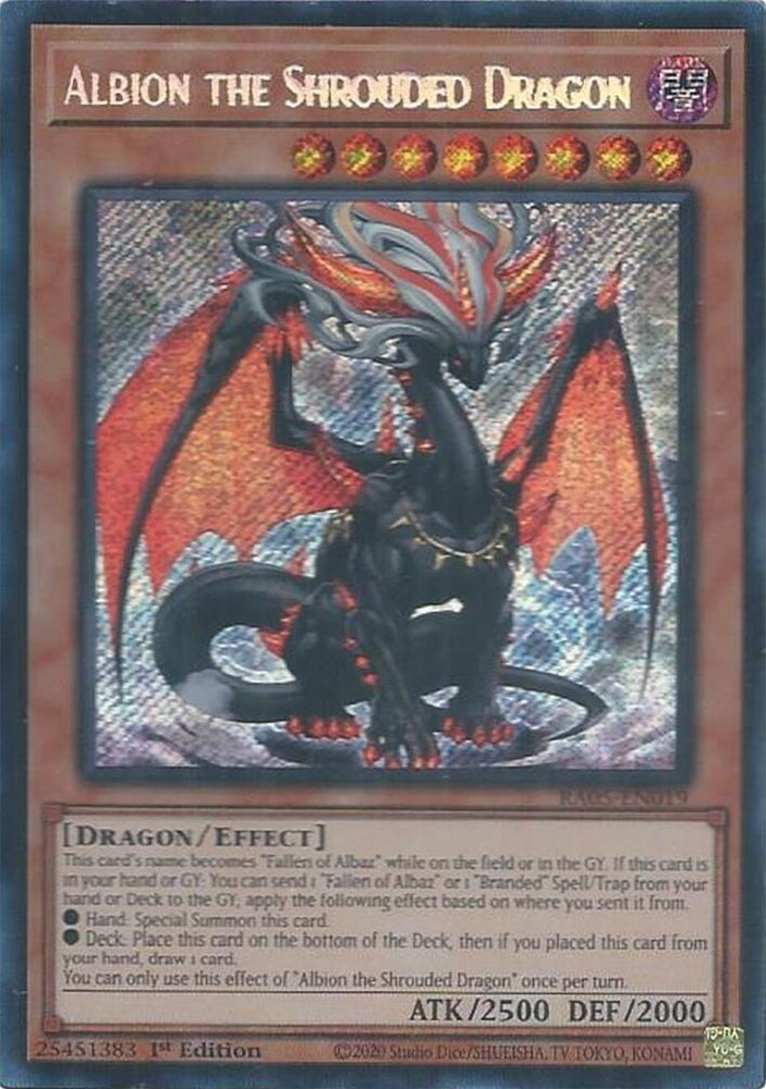 Albion the Shrouded Dragon (Secret Rare) [RA05-EN019] Secret Rare Yu-Gi-Oh!
