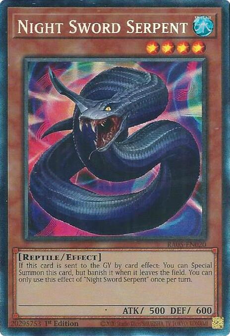 Night Sword Serpent (Collector's Rare) [RA05-EN020] Collector's Rare Yu-Gi-Oh!