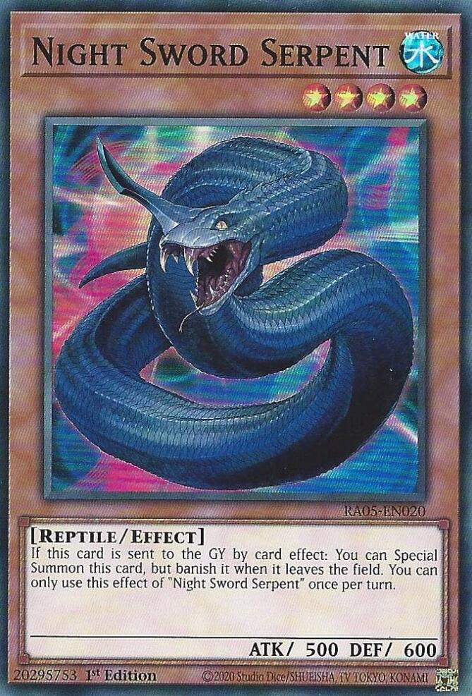 Night Sword Serpent [RA05-EN020] Super Rare Yu-Gi-Oh!