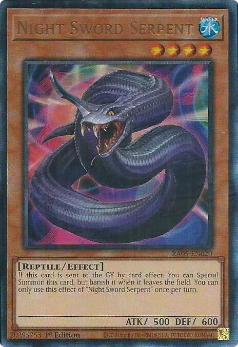 Night Sword Serpent (Ultimate Rare) [RA05-EN020] Ultimate Rare Yu-Gi-Oh!
