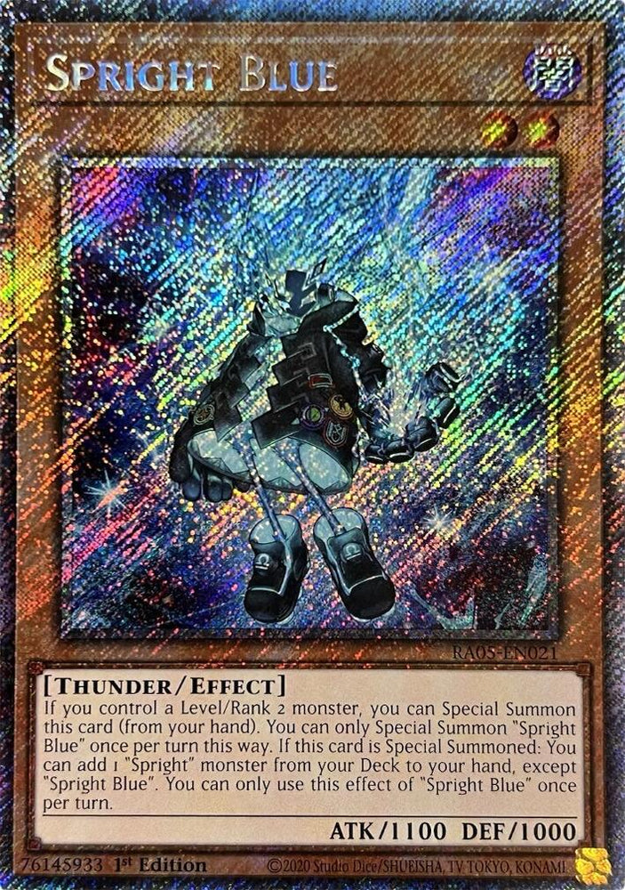 Spright Blue (Platinum Secret Rare) [RA05-EN021] Platinum Secret Rare Yu-Gi-Oh!
