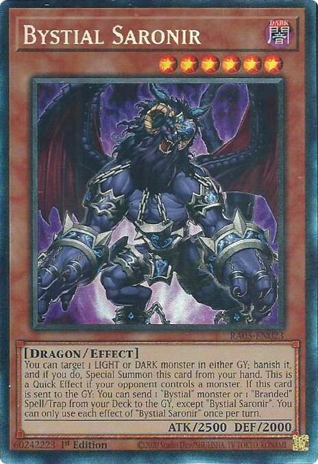 Bystial Saronir (Collector's Rare) [RA05-EN023] Collector's Rare Yu-Gi-Oh!