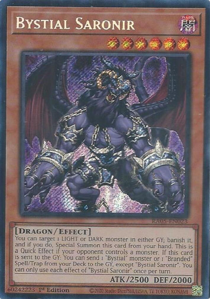 Bystial Saronir (Secret Rare) [RA05-EN023] Secret Rare Yu-Gi-Oh!