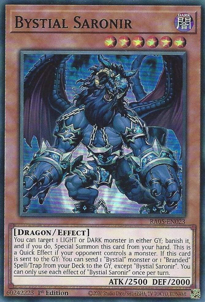 Bystial Saronir [RA05-EN023] Super Rare Yu-Gi-Oh!