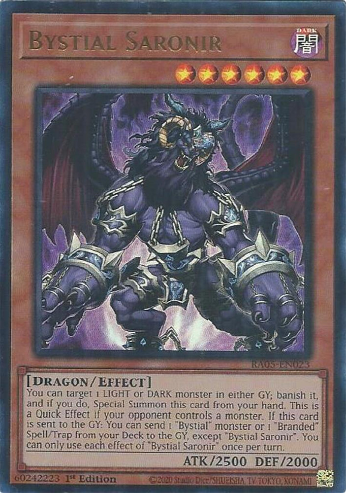 Bystial Saronir (Ultra Rare) [RA05-EN023] Ultra Rare Yu-Gi-Oh!