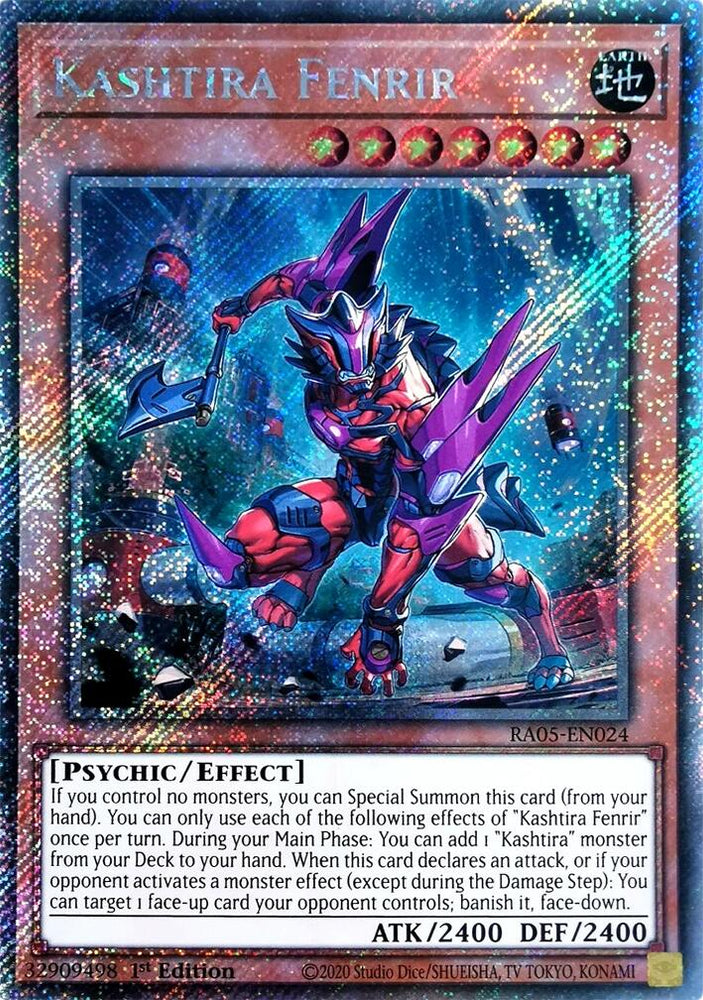 Kashtira Fenrir (Platinum Secret Rare) [RA05-EN024] Platinum Secret Rare Yu-Gi-Oh!