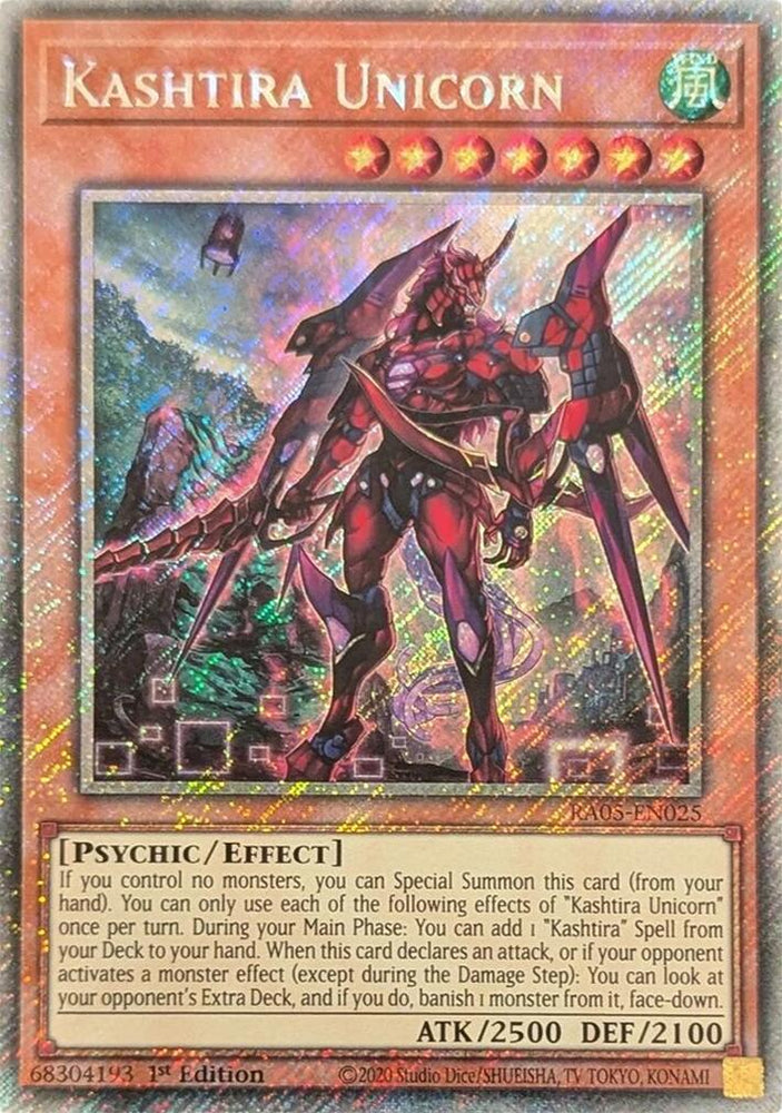 Kashtira Unicorn (Platinum Secret Rare) [RA05-EN025] Platinum Secret Rare Yu-Gi-Oh!
