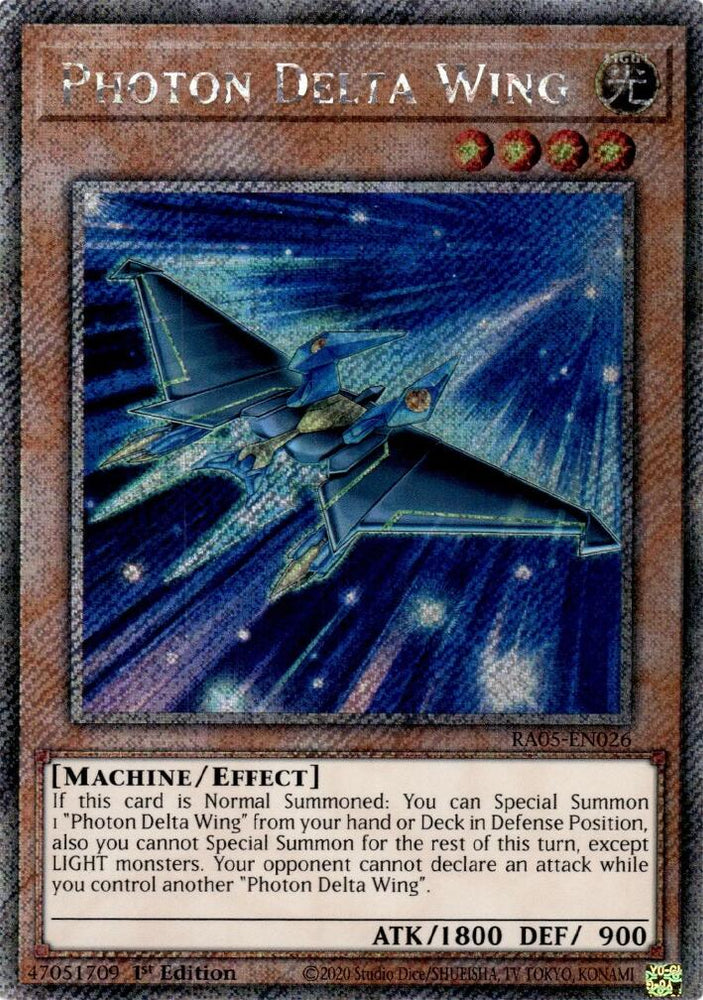 Photon Delta Wing (Platinum Secret Rare) [RA05-EN026] Platinum Secret Rare Yu-Gi-Oh!