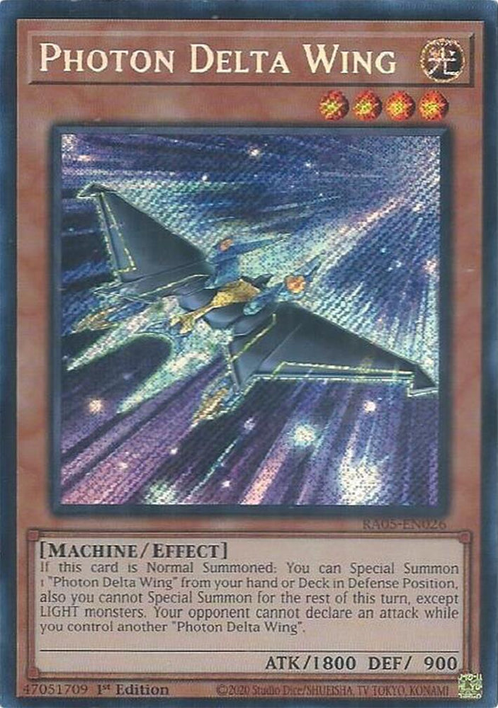 Photon Delta Wing (Secret Rare) [RA05-EN026] Secret Rare Yu-Gi-Oh!