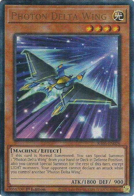 Photon Delta Wing (Ultimate Rare) [RA05-EN026] Ultimate Rare Yu-Gi-Oh!