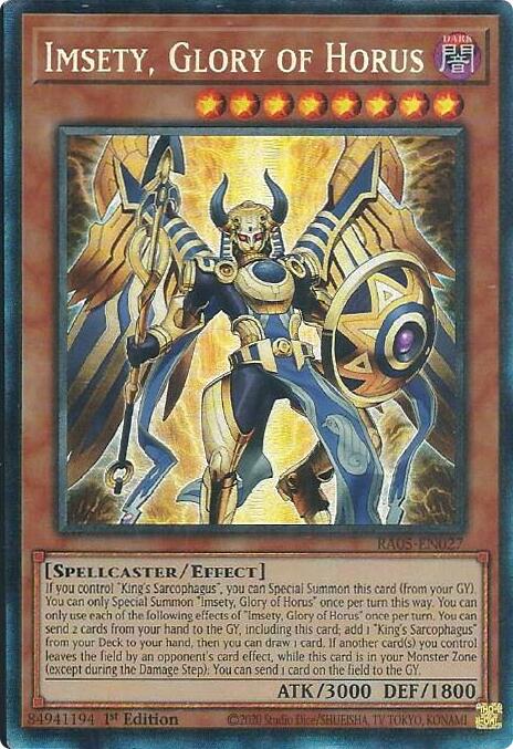 Imsety, Glory of Horus (Collector's Rare) [RA05-EN027] Collector's Rare Yu-Gi-Oh!