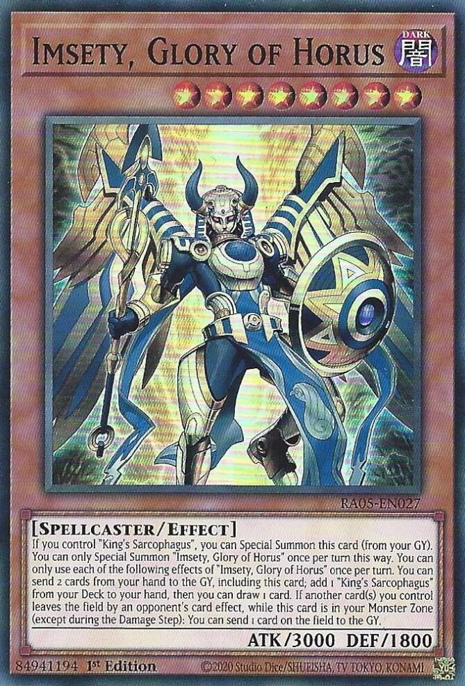 Imsety, Glory of Horus [RA05-EN027] Super Rare Yu-Gi-Oh!
