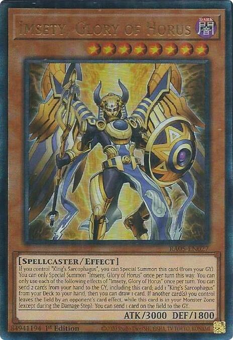 Imsety, Glory of Horus (Ultimate Rare) [RA05-EN027] Ultimate Rare Yu-Gi-Oh!