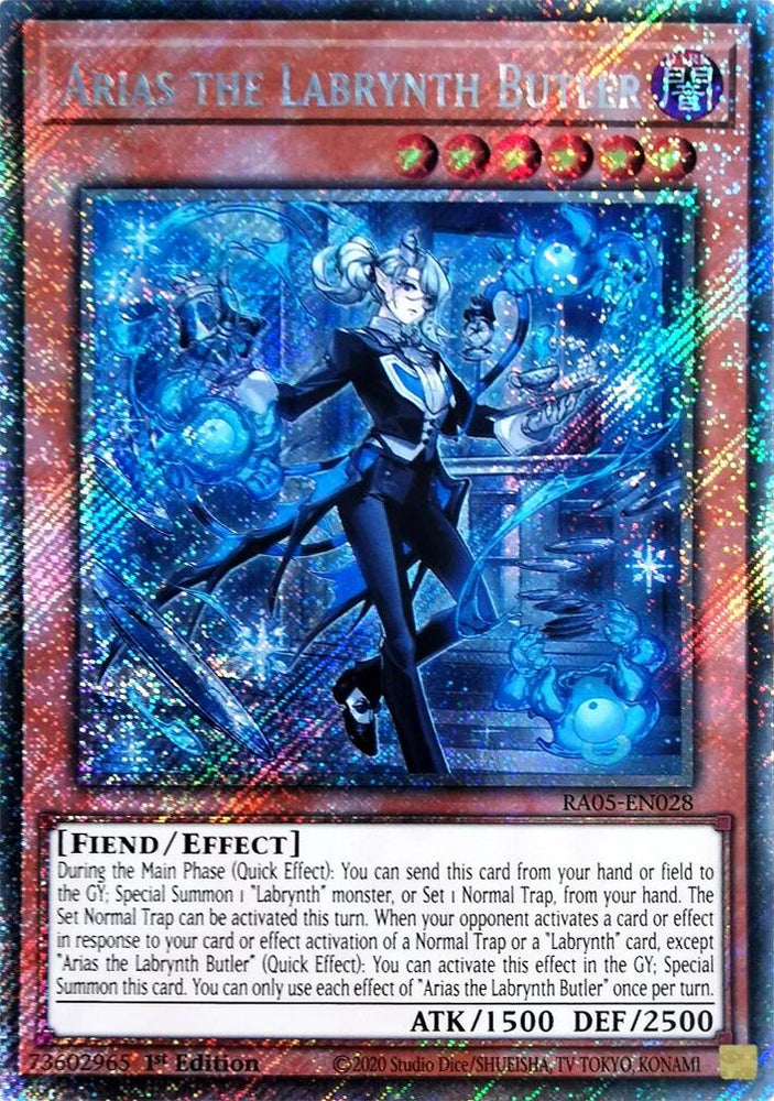 Arias the Labrynth Butler (Platinum Secret Rare) [RA05-EN028] Platinum Secret Rare Yu-Gi-Oh!