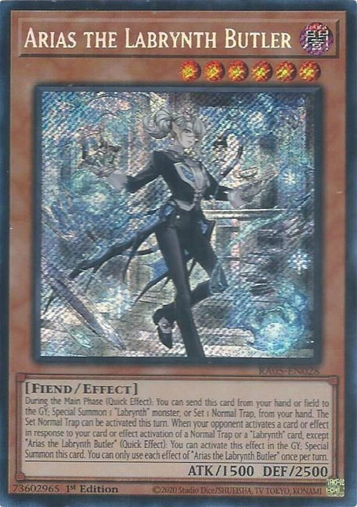 Arias the Labrynth Butler (Secret Rare) [RA05-EN028] Secret Rare Yu-Gi-Oh!