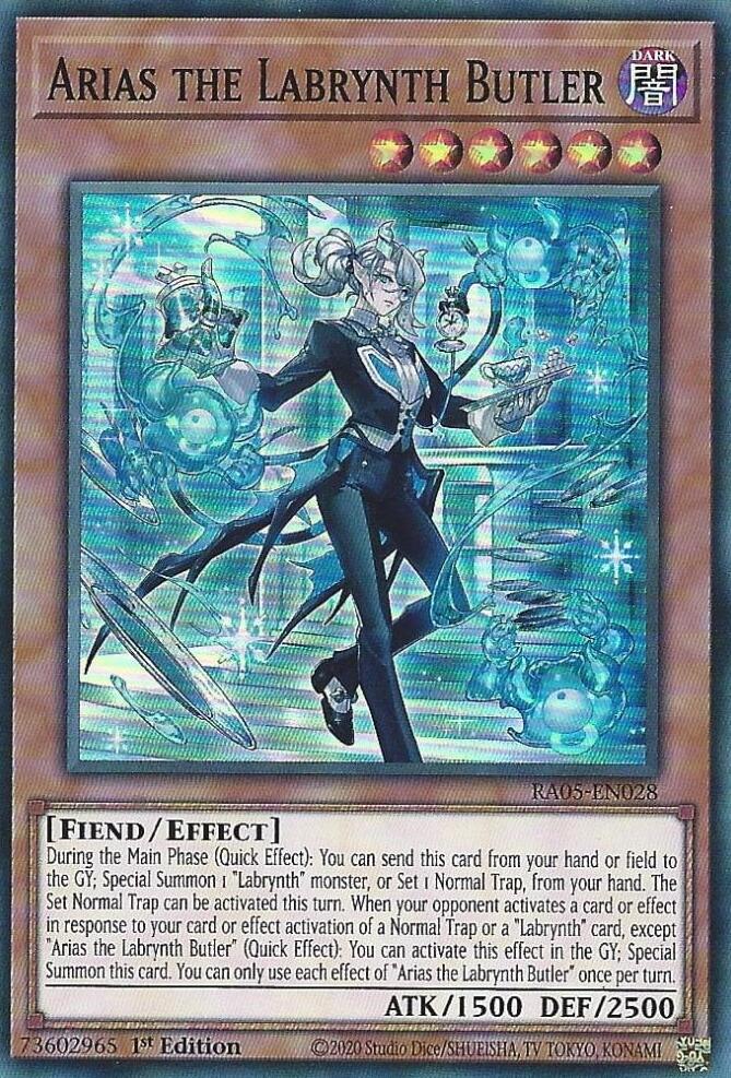 Arias the Labrynth Butler [RA05-EN028] Super Rare Yu-Gi-Oh!