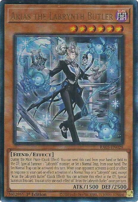 Arias the Labrynth Butler (Ultimate Rare) [RA05-EN028] Ultimate Rare Yu-Gi-Oh!