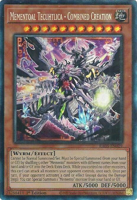 Mementoal Tecuhtlica - Combined Creation (Collector's Rare) [RA05-EN029] Collector's Rare Yu-Gi-Oh!