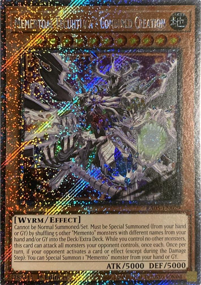 Mementoal Tecuhtlica - Combined Creation (Platinum Secret Rare) [RA05-EN029] Platinum Secret Rare Yu-Gi-Oh!