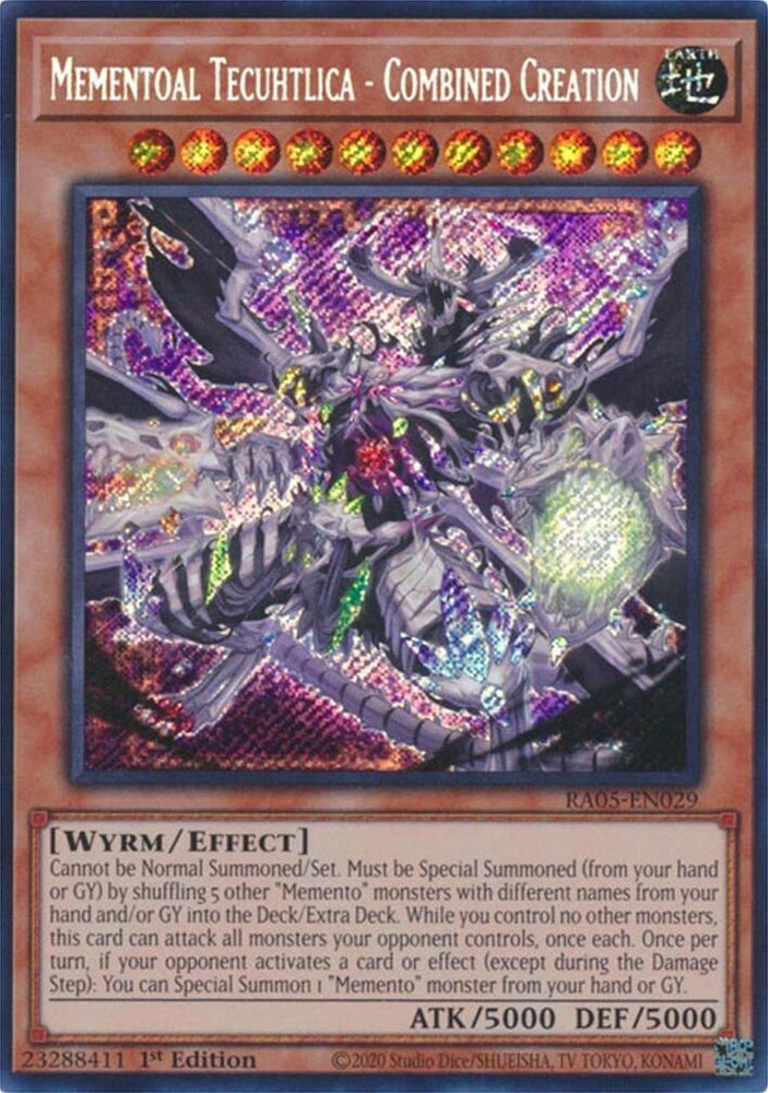 Mementoal Tecuhtlica - Combined Creation (Secret Rare) [RA05-EN029] Secret Rare Yu-Gi-Oh!