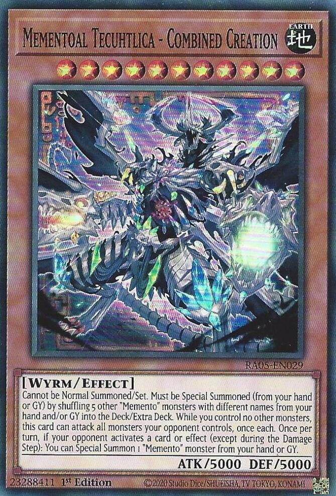 Mementoal Tecuhtlica - Combined Creation [RA05-EN029] Super Rare Yu-Gi-Oh!