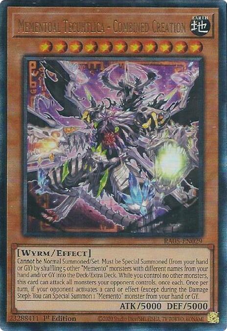 Mementoal Tecuhtlica - Combined Creation (Ultimate Rare) [RA05-EN029] Ultimate Rare Yu-Gi-Oh!