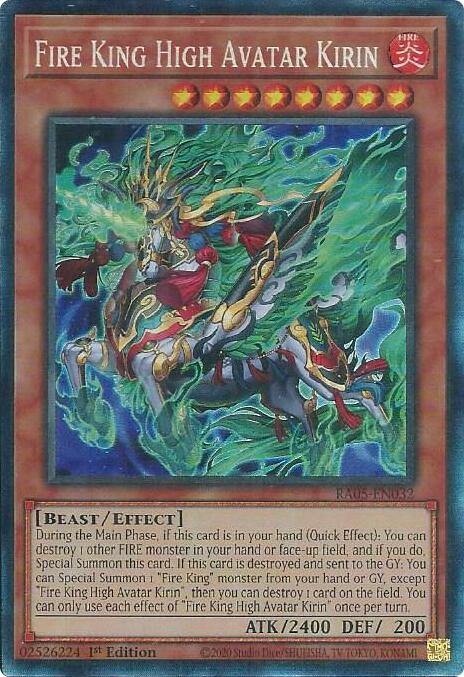 Fire King High Avatar Kirin (Collector's Rare) [RA05-EN032] Collector's Rare Yu-Gi-Oh!